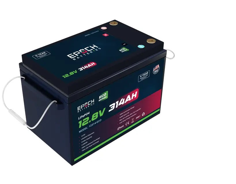 12V 314Ah (4.02kWh) - Eco Series LiFePO4 Battery SKU: 12314-ECO