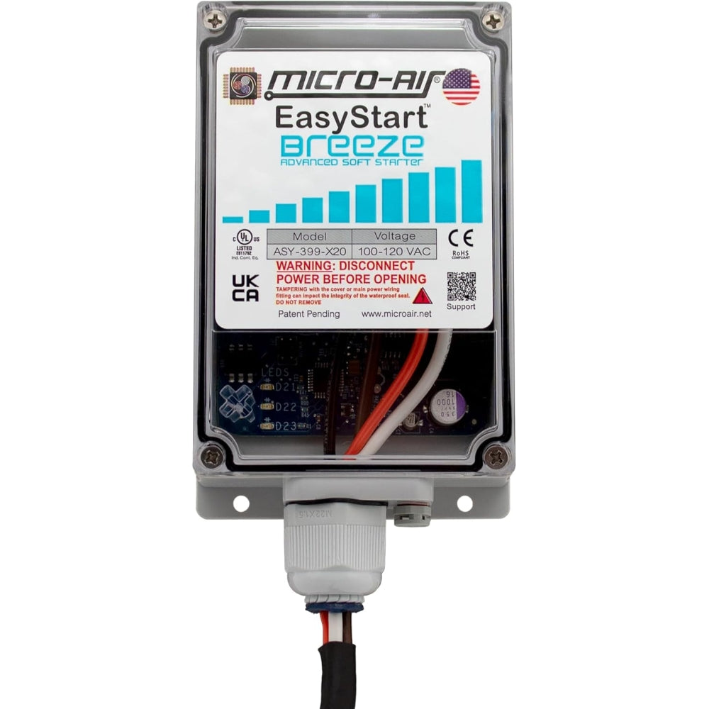 Micro-Air EasyStart Breeze RV air conditioner soft starter with Bluetooth, 120V