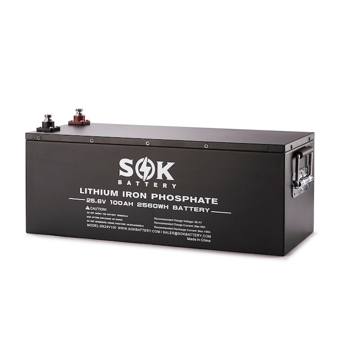 SOK SK24V100 24V 100Ah LiFePO4 Battery