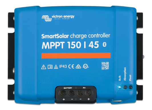 Victron Energy SmartSolar MPPT Solar Charge Controller (Bluetooth) 150V 45Amp 12/24/36/48-Volt