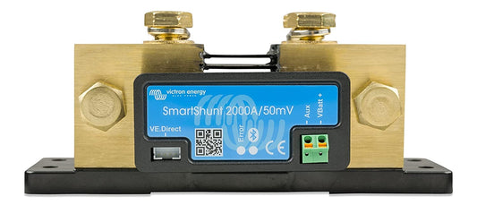 Victron Energy SmartShunt Battery Monitor (Bluetooth) - Victron Smart Shunt - 6.5V-70V, 2000 amp