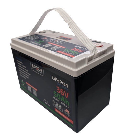 36V 50Ah (1.92kWh) Essential Series - Bluetooth & Heated LiFePO4 Battery SKU: 3650A-H