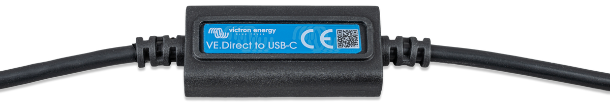 Victron VE.Direct to USB-C interface, RJ12 to USB-C adapter for connecting MPPT, SmartShunt and BMV devices to a computer