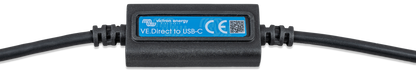 Victron VE.Direct to USB-C interface, RJ12 to USB-C adapter for connecting MPPT, SmartShunt and BMV devices to a computer