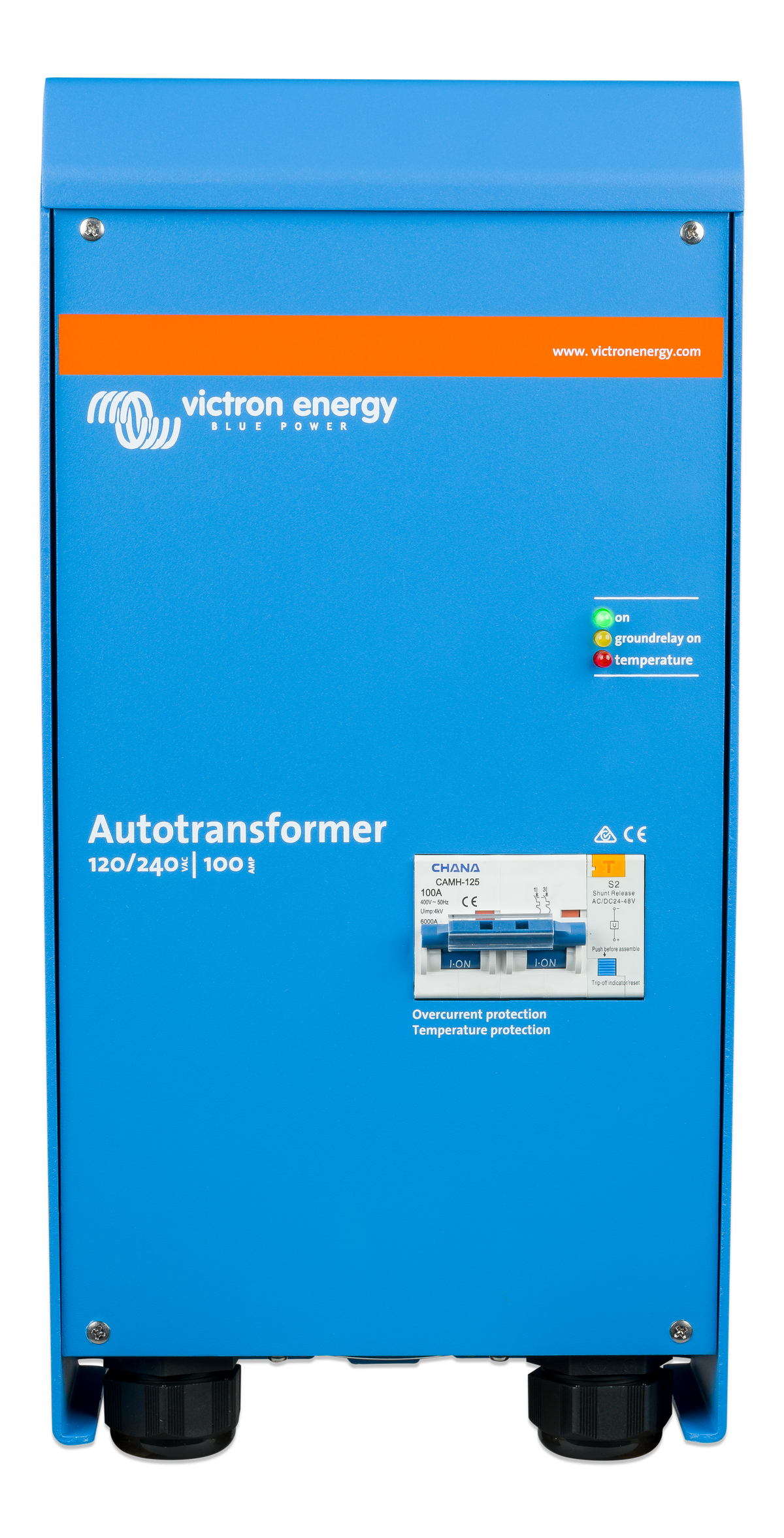 Victron Autotransformer 120/240V 100A, front view