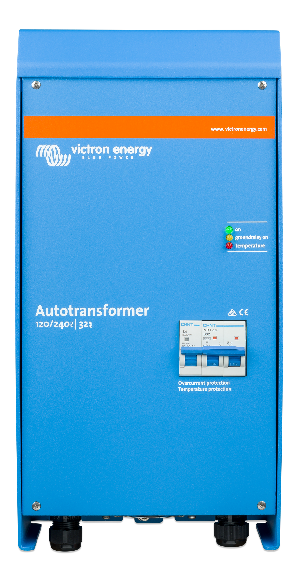 Victron Autotransformer 120/240V 32A, front view