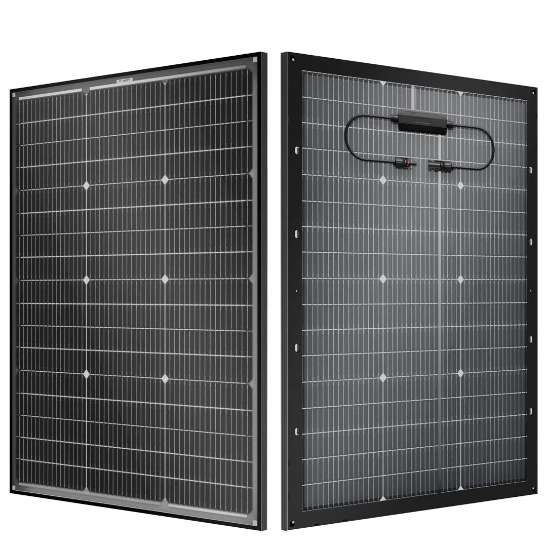 BougeRV 16BB N-Type 12V/24V 100 Watt Bifacial Solar Panel