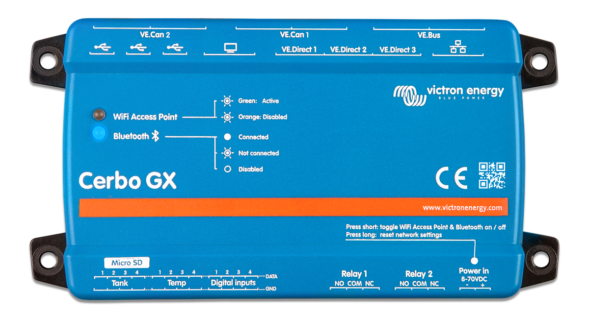 Victron Cerbo GX MK2, top view