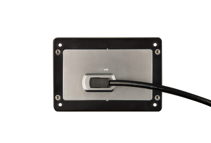 Victron GX Touch 50, rear view with mounting bracket
