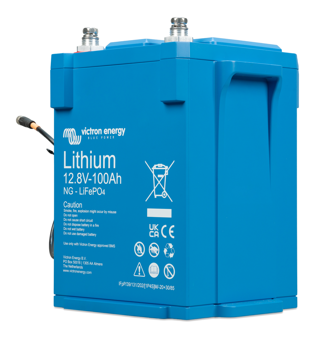 Victron Lithium NG 12.8V 100Ah battery, left side