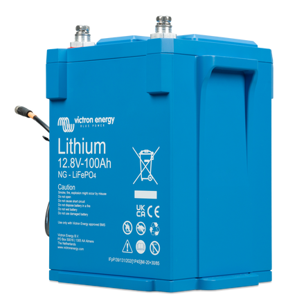 Victron Lithium NG 12.8V 100Ah battery, left side