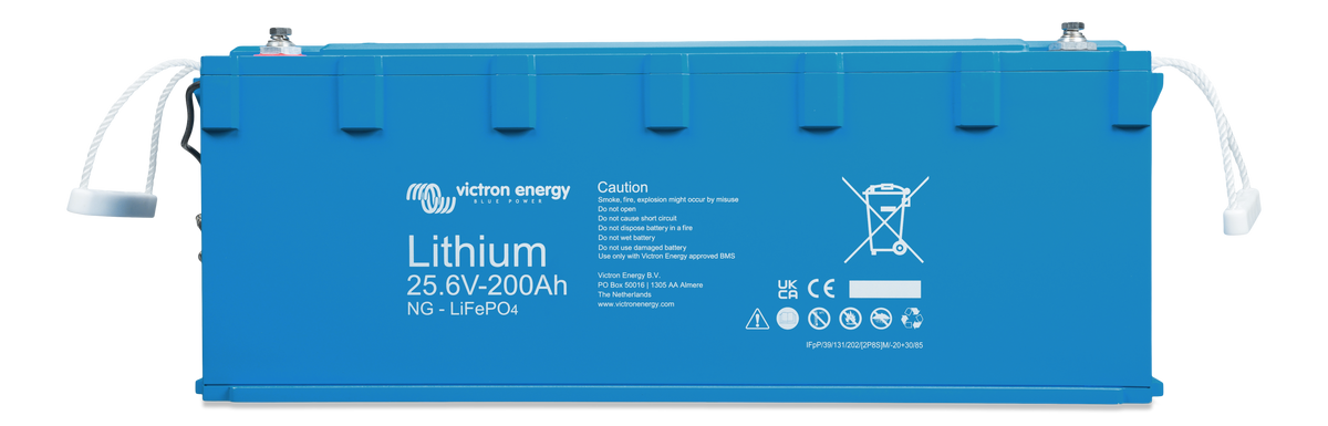 Victron Lithium NG 25.6V 200Ah LiFePO4 battery, front view