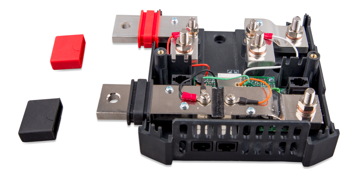 Victron Lynx Shunt VE.Can, front view with cover open