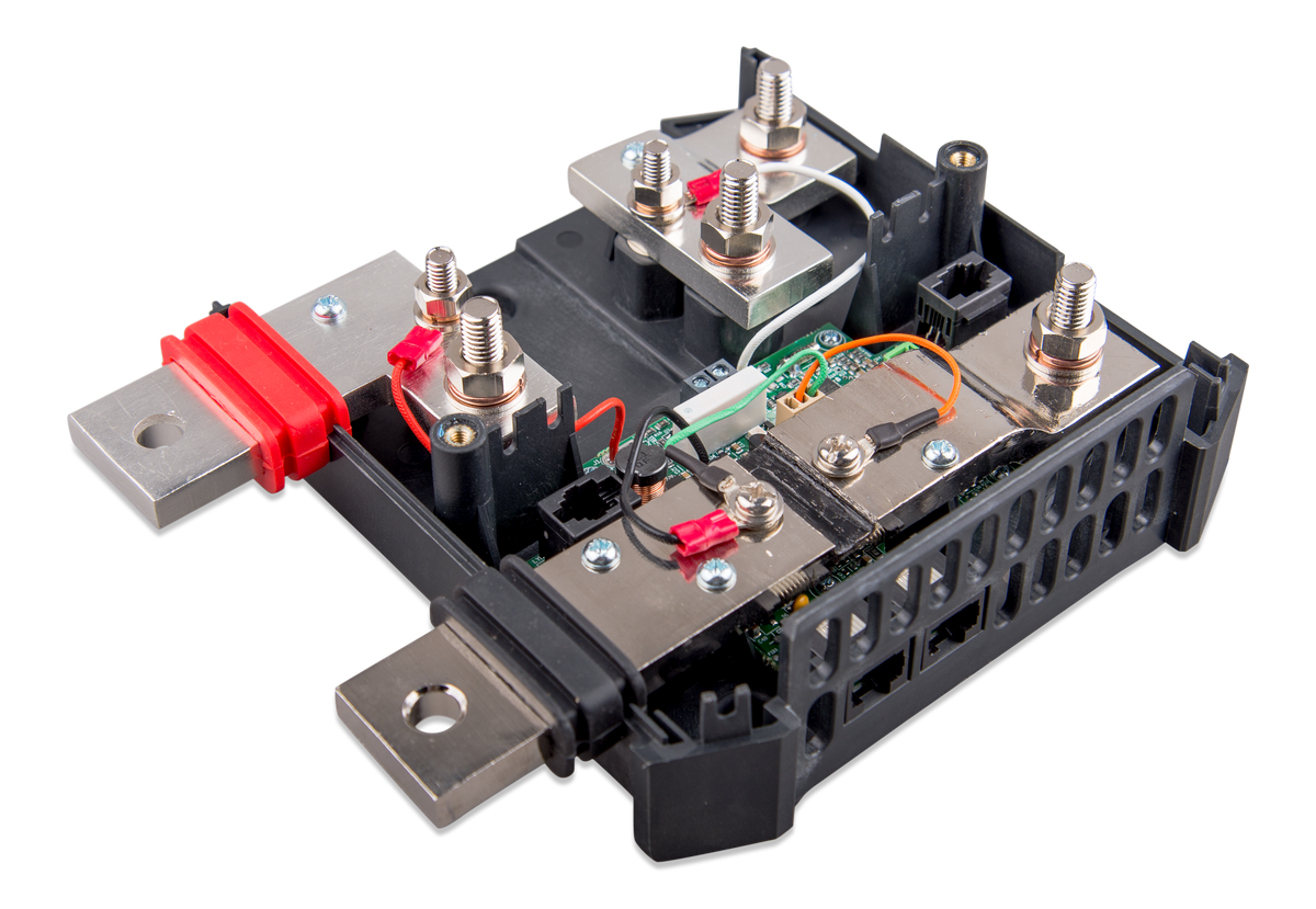 Victron Lynx Shunt VE.Can, left side with cover open