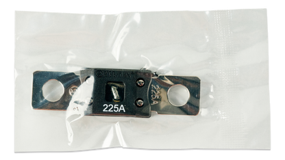 Victron MEGA fuse 225A/32V rating foil detail