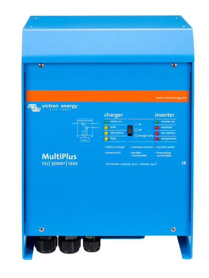 Victron MultiPlus 12/3000/120-50 inverter/charger, front view