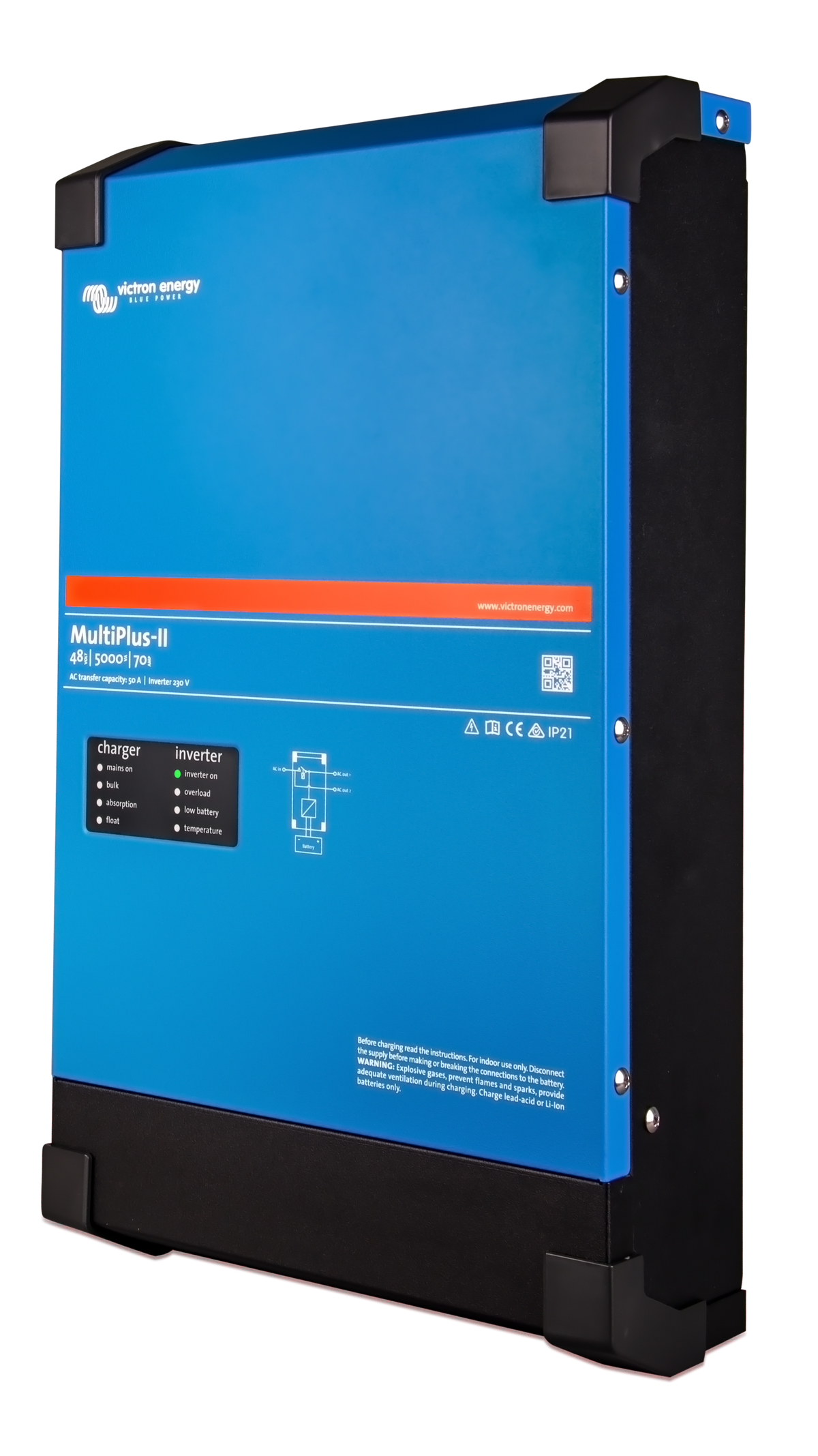 Victron MultiPlus-II 48/5000 inverter/charger, left side