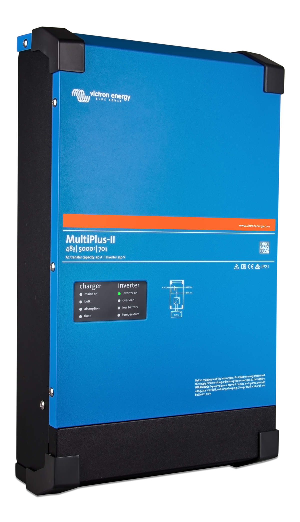 Victron MultiPlus-II 48/5000 inverter/charger, right side