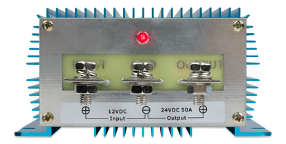 Victron Orion IP67 12/24-50A waterproof DC-DC converter, front view