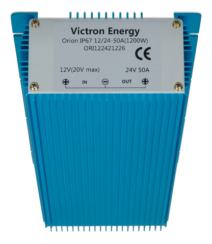 Victron Orion IP67 12/24-50A specification label