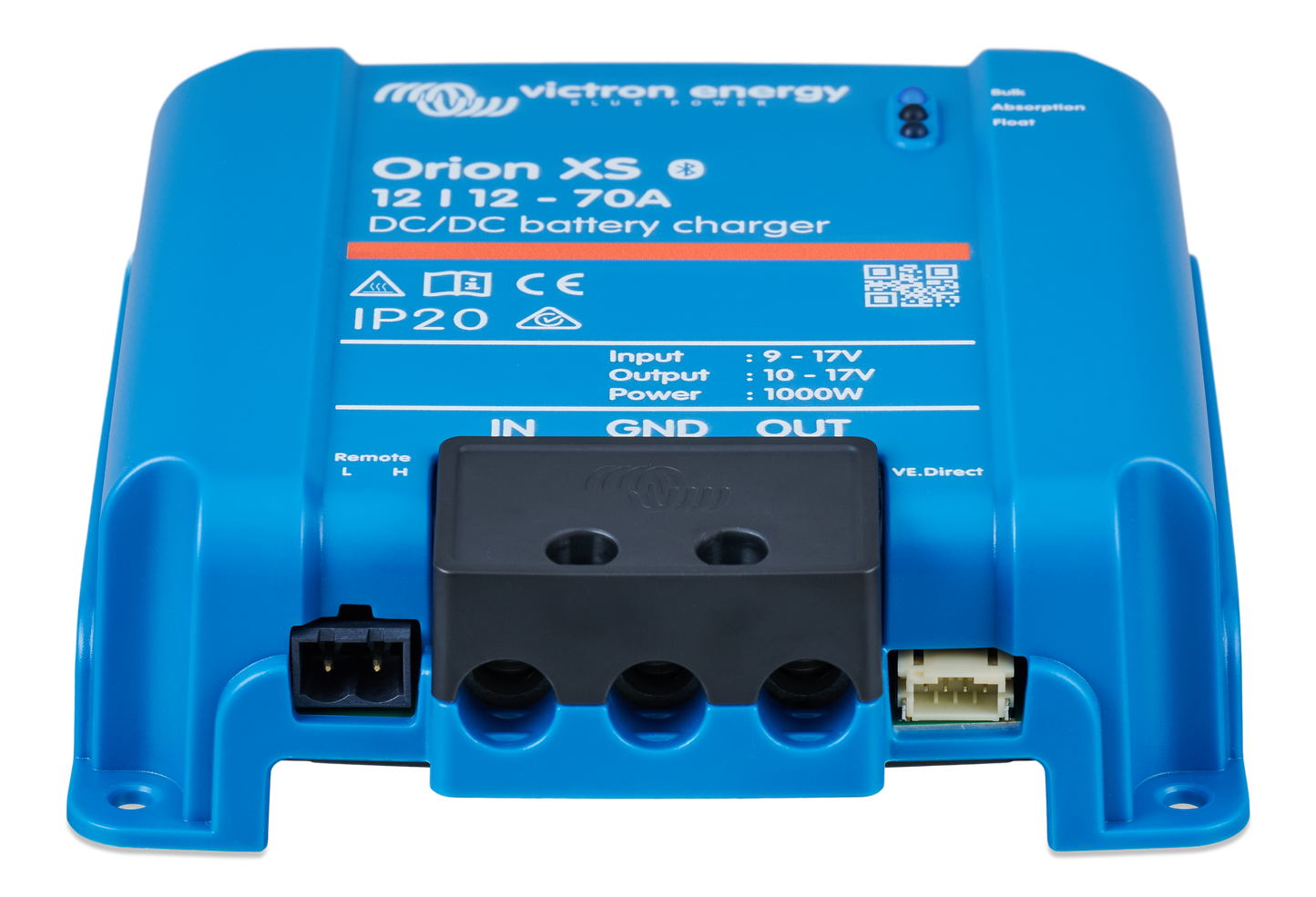 Victron Orion XS 12/12-70A DC-DC battery charger, front view