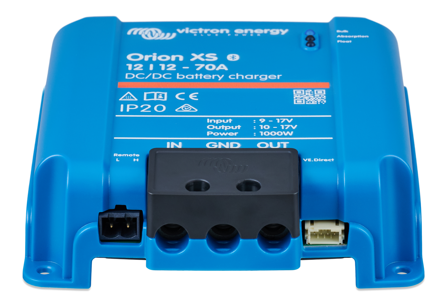 Victron Orion XS 12/12-70A DC-DC battery charger, front view