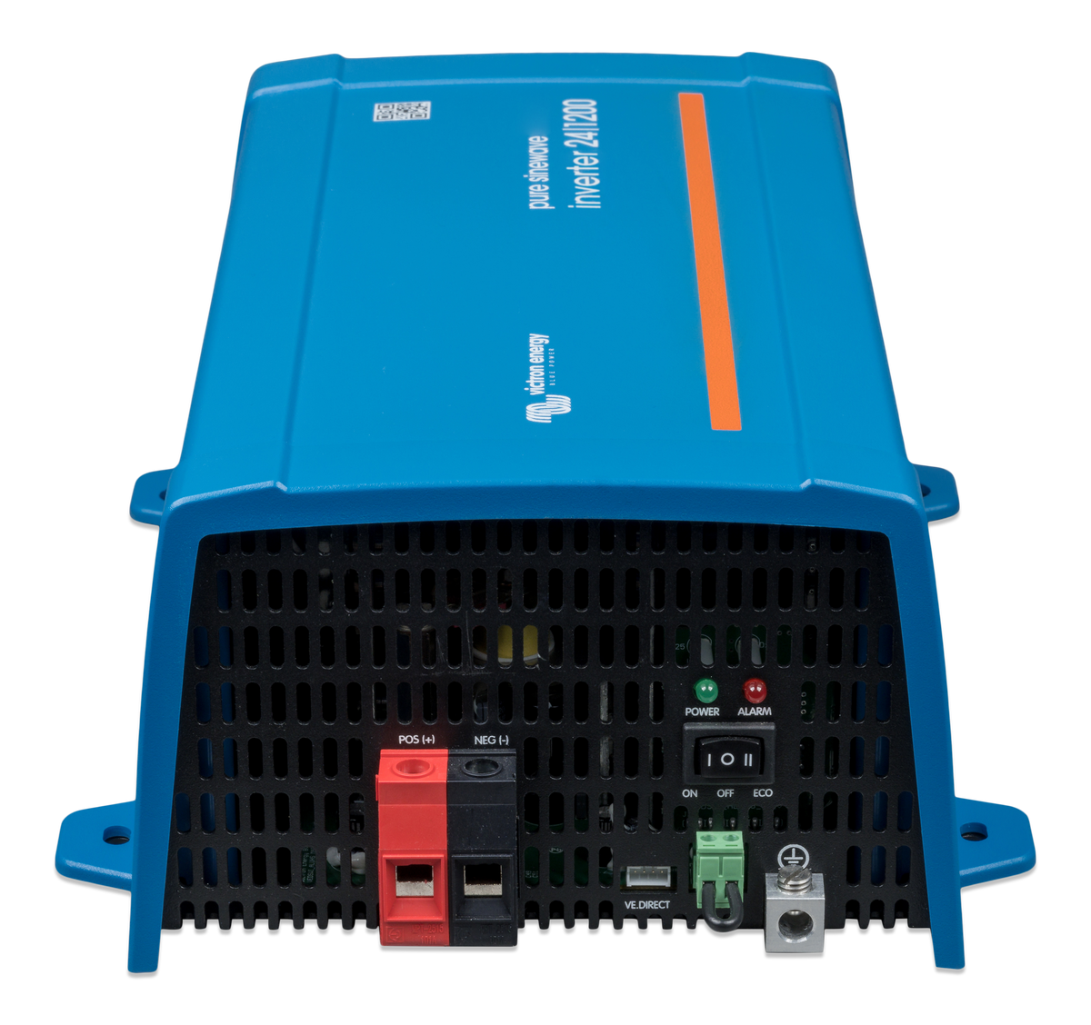 Victron Phoenix Inverter 24/1200 120V VE.Direct NEMA GFCI, front view