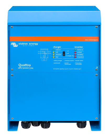 Victron Quattro 48/5000 inverter/charger, front view