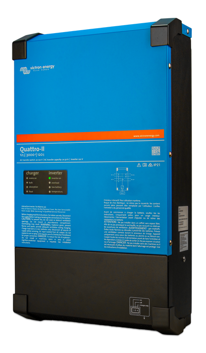 Victron Quattro-II 2x 120V, left side