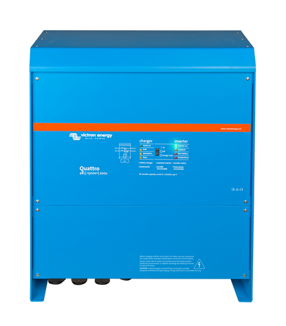 Victron Quattro 48/15000 200A inverter/charger, front view