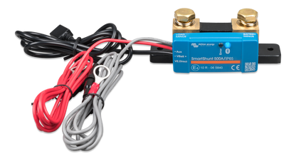 Victron SmartShunt 500A/50mV IP65 battery monitor, angled front view