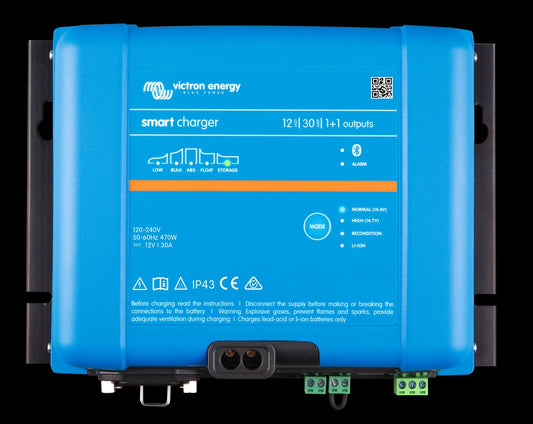 Victron Smart IP43 Charger 48/13(1) 120-240V — Bluetooth Battery Charger, 120-240V Input