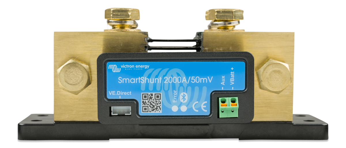 Victron SmartShunt 2000A/50mV battery monitor, front view