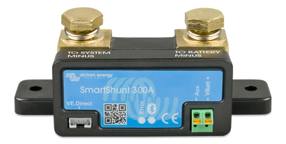 Victron SmartShunt 300A/50mV battery monitor, angled front view