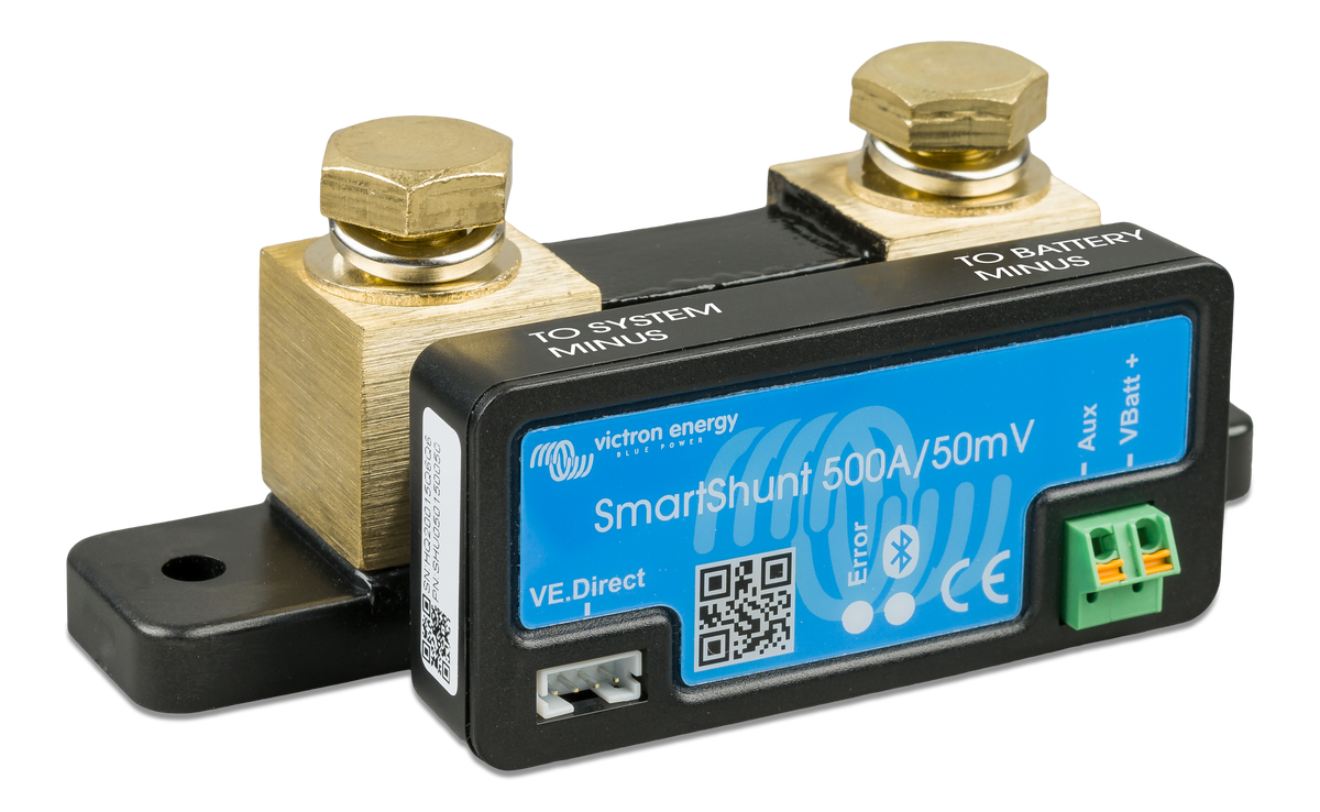 Victron SmartShunt 500A/50mV battery monitor, right side