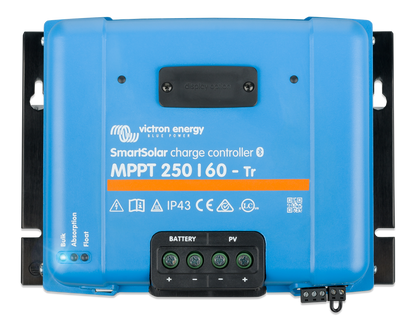 Victron SmartSolar MPPT 250/60-Tr solar charge controller, top view