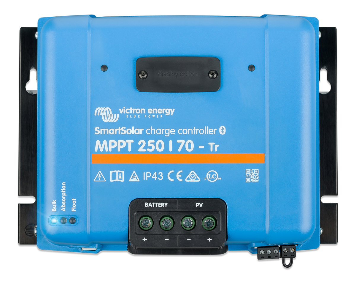 Victron SmartSolar MPPT 250/70-Tr solar charge controller, top view