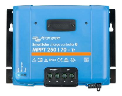 Victron SmartSolar MPPT 250/70-Tr solar charge controller, top view