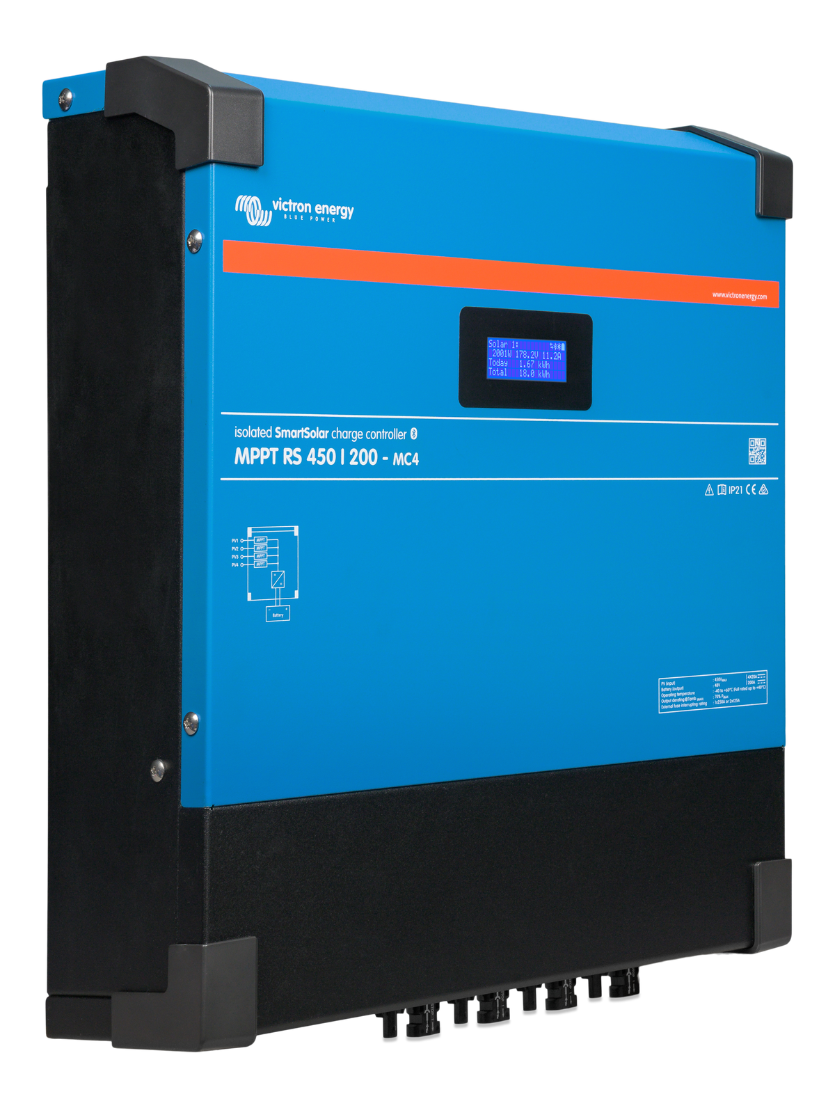 Victron SmartSolar MPPT RS 450/200-MC4, right side