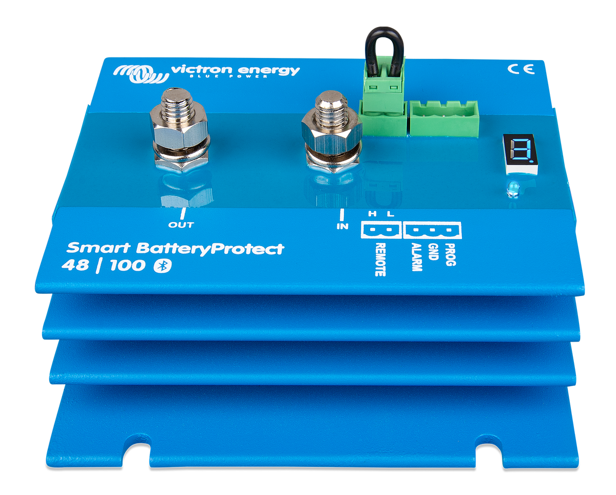 Victron Smart BatteryProtect 48V 100A, angled front view