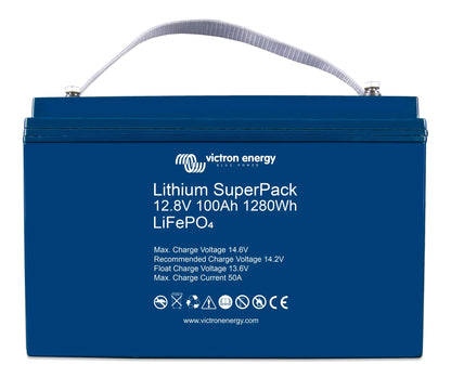 Victron Lithium SuperPack 12.8V 100Ah LiFePO4 drop-in battery