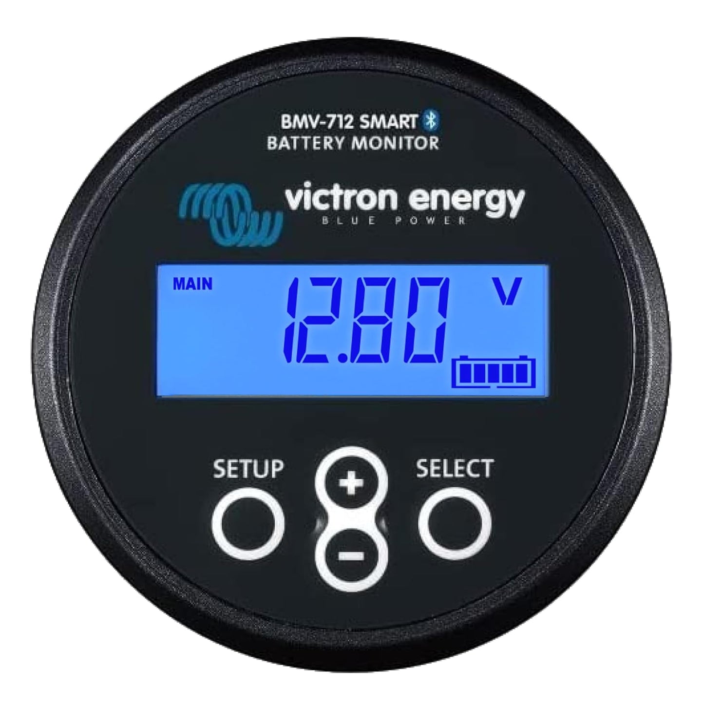 Victron Energy BMV-712 Smart Battery Monitor with Shunt - 6.5-70 VDC - Display and Bluetooth - Black