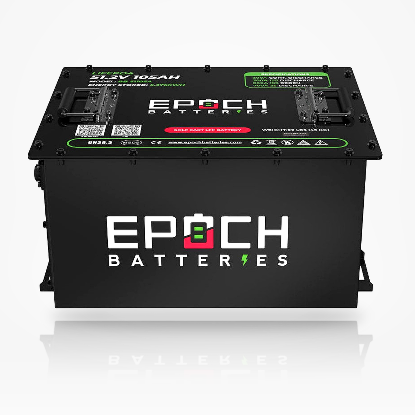 Epoch BB51105A-Kit 48V 105Ah golf cart battery complete kit