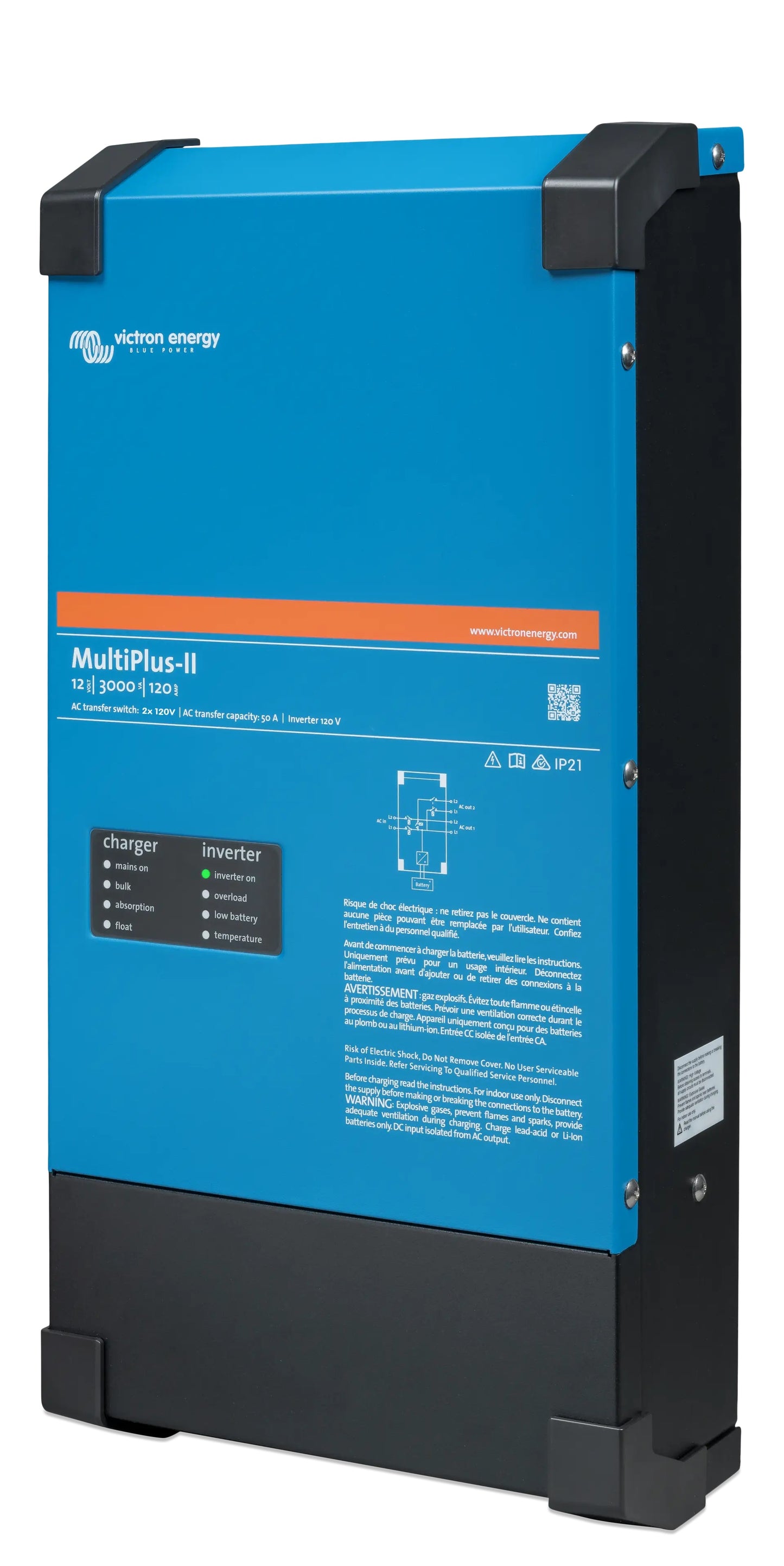 MultiPlus-II 24/3000/70-50 2x120V (UL 458)