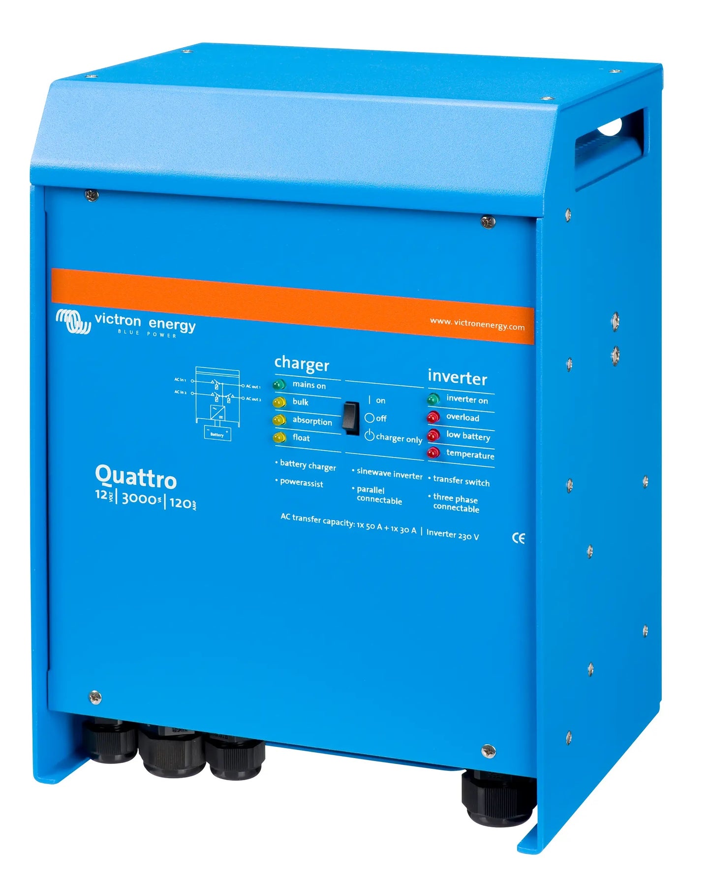 Quattro-II 12/3000/120-50/50 2x120V