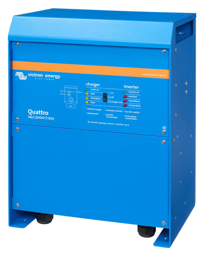 Victron Quattro 24/5000/120 120V inverter/charger, left side